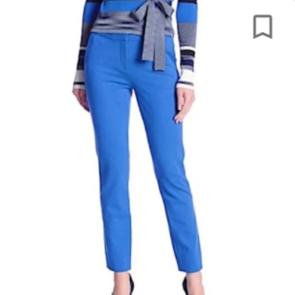 Diane Von Furstenberg Joey Pants in Cobalt Blue  size 8 NWOT